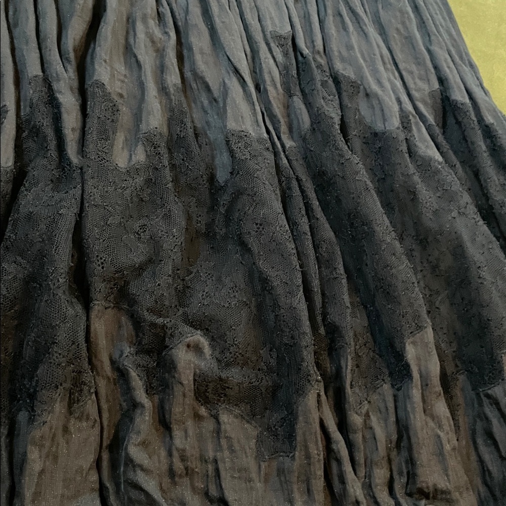 NEW Jason Wu Black Cotton-Silk Blend Crinkle Dress - Picture 3 of 7